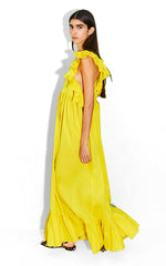 Beatrice B Plume Dress is Sunflower