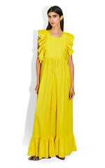 Beatrice B Plume Dress is Sunflower