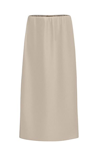 Emme Calco Ivory Satin Skirt