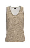 Emme Sequin Top Beige