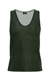 Emme Sequin Top Dark Green