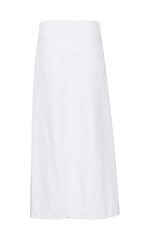 Gestuz Long Denim Skirt White