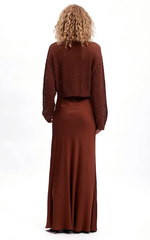 Gestuz Long Skirt in Tan