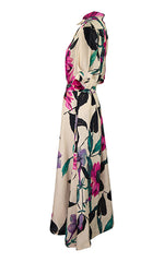 Hannes Roether Collar Dress Floral