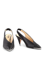 Ivy Lee Shane Pumps in Black Nappa