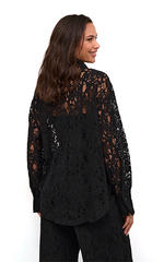 Kaffe Anelly Black Lace Shirt