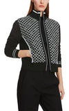 Marccain Black & White Zip Jacket