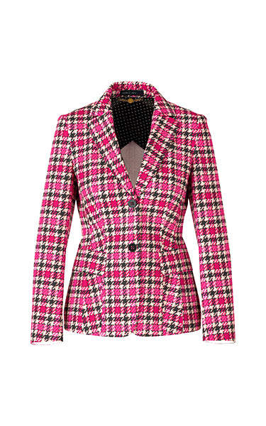 Marccain Check Blazer in Dragon