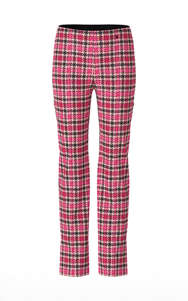 Marccain Check Pants in Dragonfruit