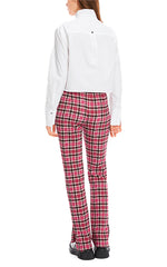 Marccain Check Pants in Dragonfruit