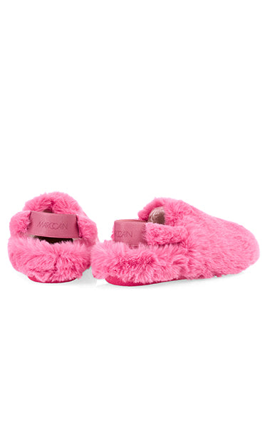 Marccain Furry Slip On Shoes in Candy