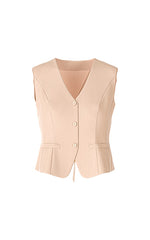 Marccain Linen Vest in Rose