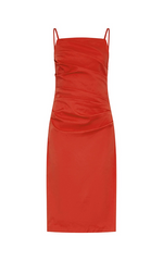 Marella Red Ruched dress