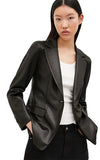 Marella Vaglio Black Laminated Jacket