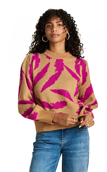 POM Amsterdam Sparkle Pink Knit