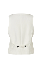 Second Female Lino Waistcoat Antique White