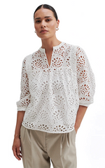 Second Female White Broderie Blouse