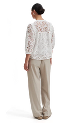 Second Female White Broderie Blouse