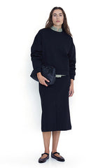 Yerse Black Knit Skirt