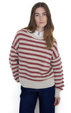 Yerse Pink Stripe Sweater