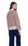 Yerse Pink Stripe Sweater