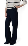 Yerse Ponte Black Pants with Buttons