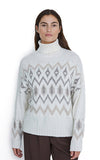 Yerse Zigzag Sweater Winter White